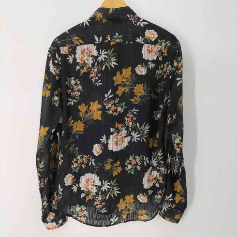 ザラ ZARA RELAXED FIT 花柄 レースシャツ メンズ JPN:S